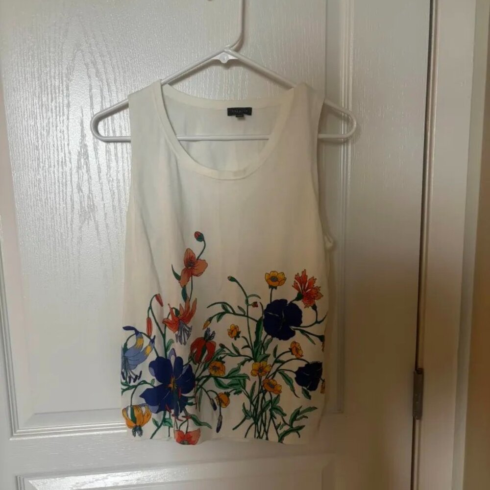 Talbots Floral Sleeveless Top
